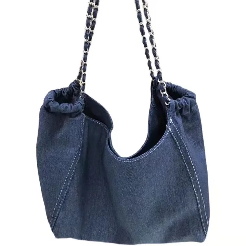 Denim Shoulder Hand Bag for Woman Shoulder Bag Crossbody Casual Jeans Bags Women Handbags Denim Bag Shopping Bag Sac A Main