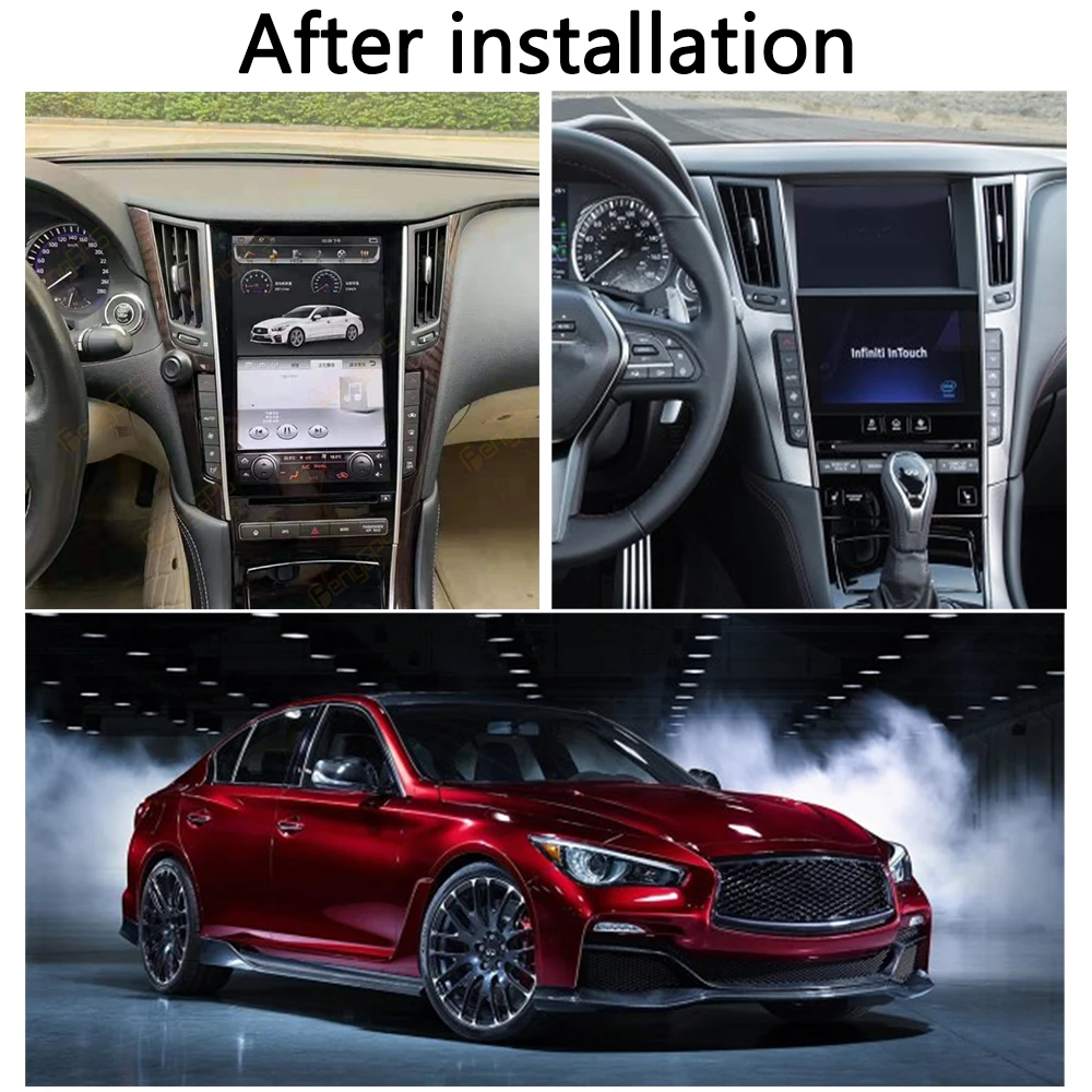 For Infiniti Q50 Q50l Q50d Q60s 2015 - 2019 Android Car Radio Stereo Multimedia Player 2 Din Autoradio Gps Navi Unit Scree