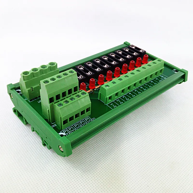 Fuse Module,DIN Rail Mount 10 Position Fuse Power Distribution Module.