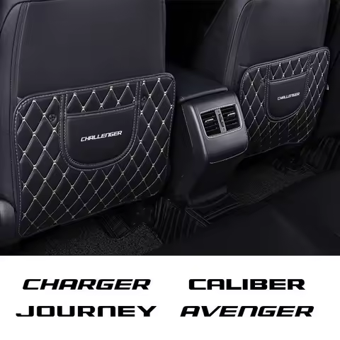 1Pc Car Seat Anti-kick Pad Auto Interior Accessories For Dodge Charger Caliber Challenger Journey Avenger Caravan Durango Nitro
