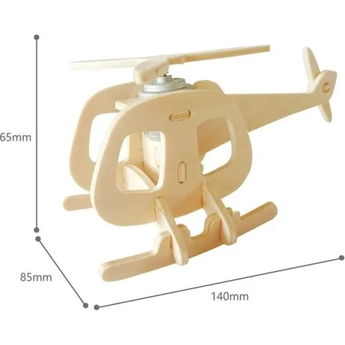 Robotime 3D Puzzle Solar Powered Helicopter B Wood