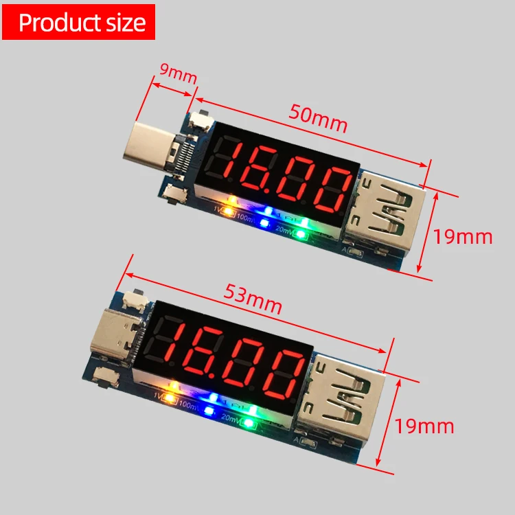 Tipo-C Veloce Veloce Modulo di Ricarica Digitale Voltmetro Amperometro Tester di Tensione di Corrente PD2.0 3.0 Trigger Tester USB Charger Medico