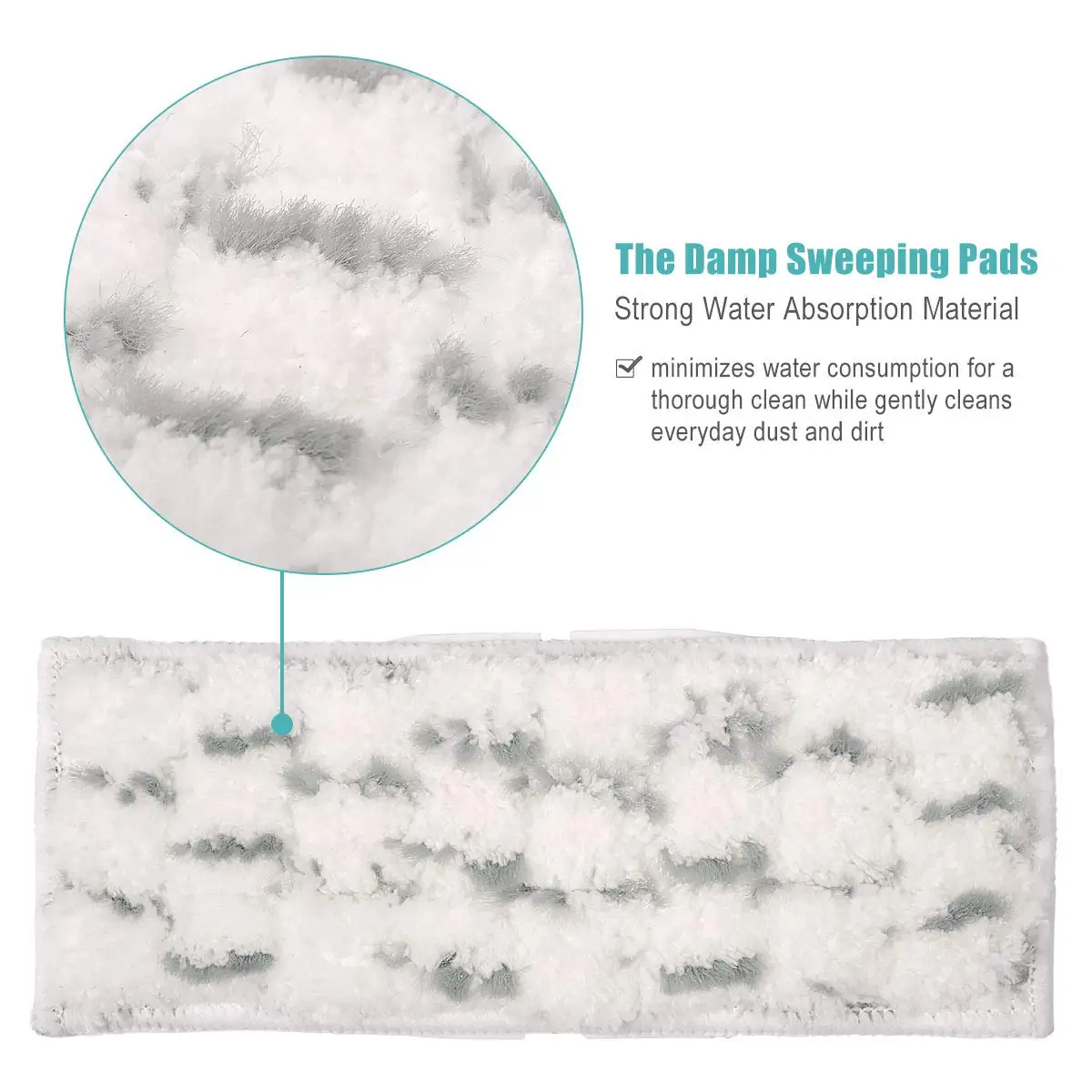 Модернизированные моющиеся подкладки для мытья для iRobot Braava Jet 240 241 (4 подкладки для влажной уборки, 2 влажных и сухих подметания)