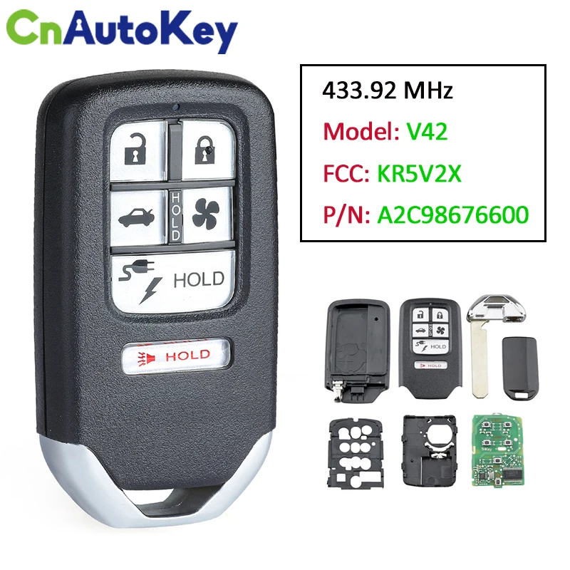 

CN003093 6-кнопочная умная фотография для Honda Simplicity 2018 433,92 МГц Модель: V42 FCC KR5V2X Continental: A2C98676600