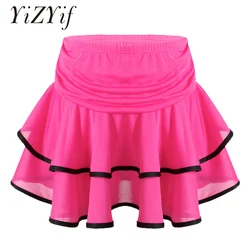 Children Dress for Dancing 2022 Latin Dance Dresses for Girls Short Full Sleeve Salsa Tango Kids Dance Costume Skirt Ballroom