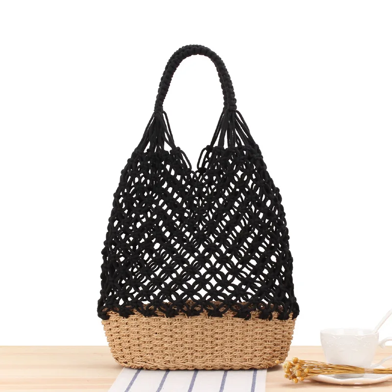 YoReAi Casual Straw Women Shoulder Bags Wicker Woven Handbags Rattan Summer Beach Bag Large Capacity Tote Big Purses Shopper New