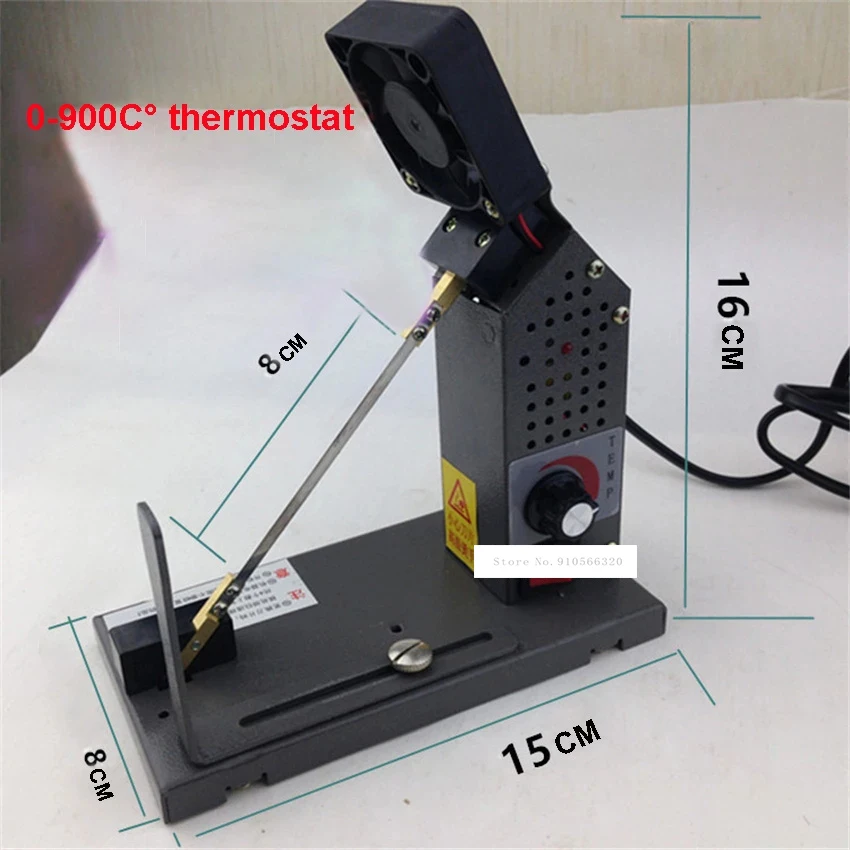 

WTJ-601 Oblique Knife Hot Cutting Machine Portable Thermostat Electric Hot Cutting Machine 220V/50Hz 38W 0-900 Degrees Hot Sale