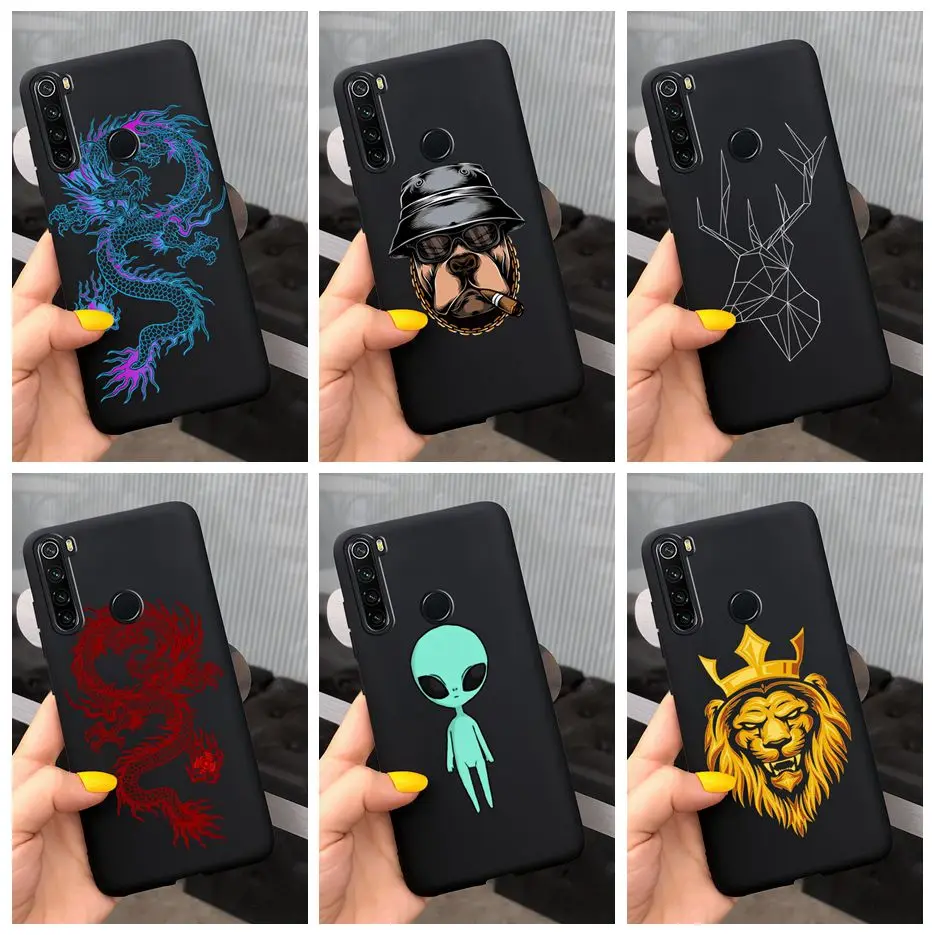 Case For Xiaomi Note 8t Case Note 8 Soft Slim Luxury Black Cover For Xiaomi Redmi Note 8 t Note8 Pro 8Pro Phone Cases TPU Fundas