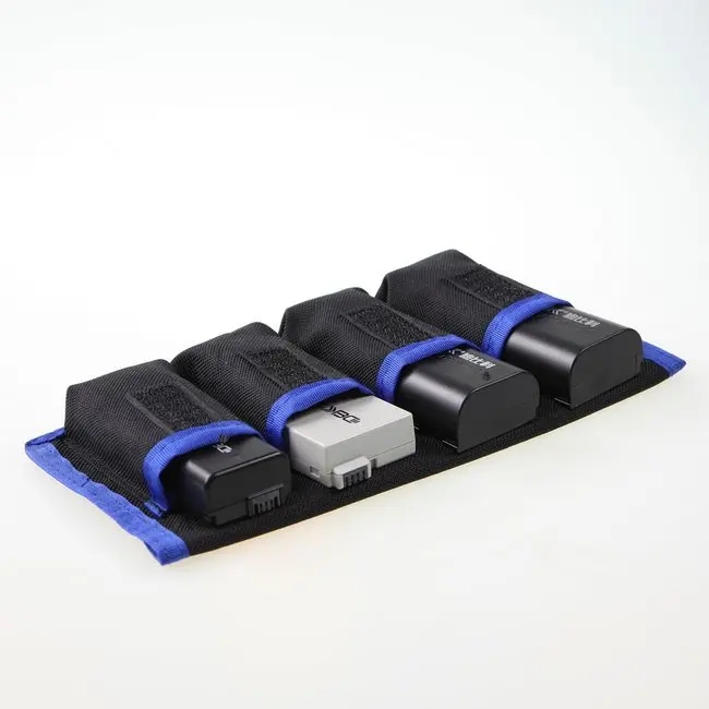 Meking Lithium Pin Lưu Trữ Túi Túi Nylon Chống Thấm Nước Túi Cho Canon LP-E6 LP-E8 Sony NP-FW50 EN-EL14 EN-EL15 4
