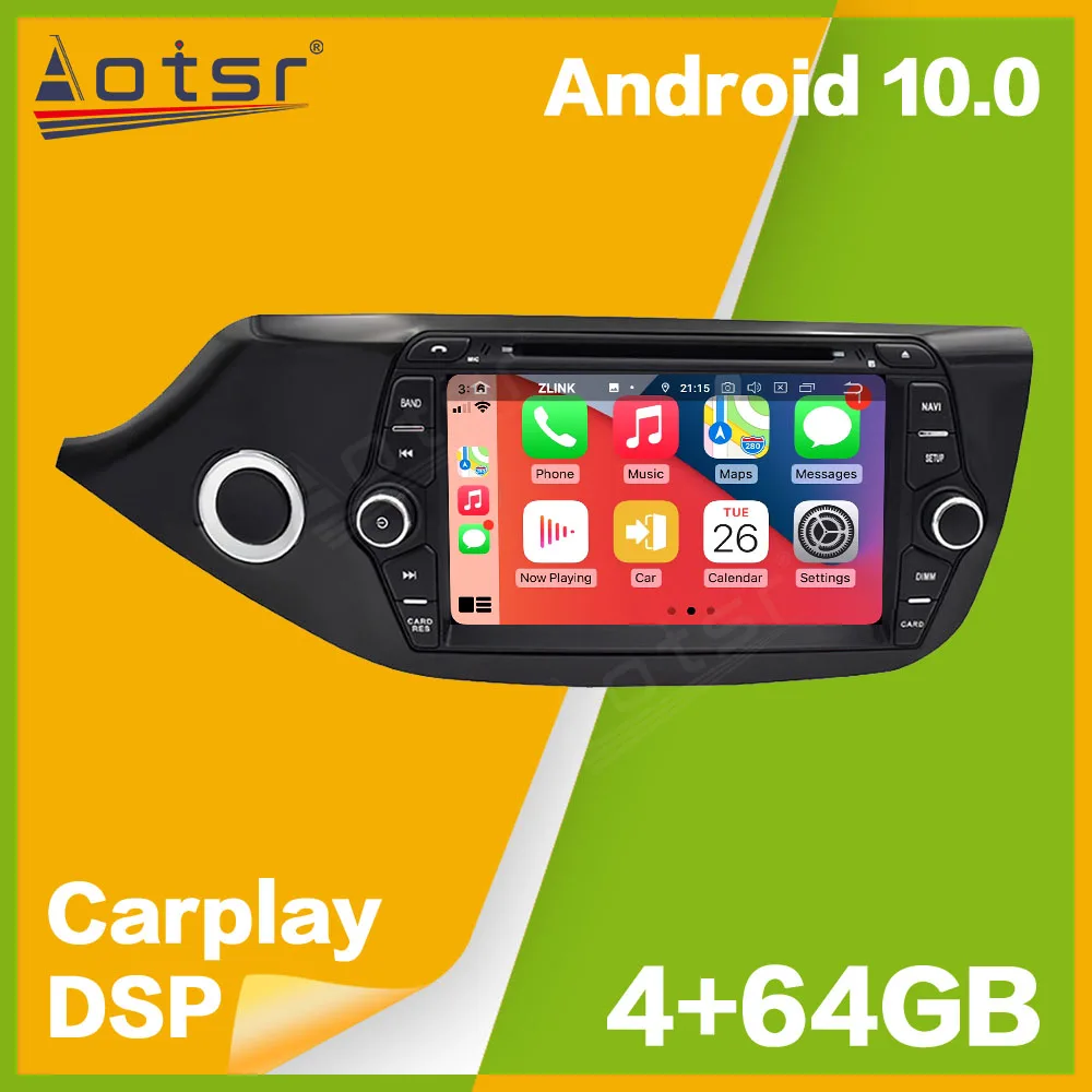 

2 Din Android 10 PX5/PX6 Автомобильный плеер GPS-навигация для KIA CEED 2013-2016 Авто Радио Аудио Стерео Мультимедийный плеер Carplay DSP