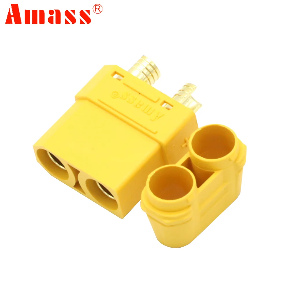 2Pair/lot  Amass XT90 Plug Male Female Battery Connectors 4.5mm Gold Plated Banana Plug For RC Lipo Car Airplane Drone Truck Toy