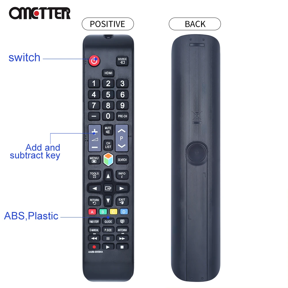 Nuovo uso per SAMSUNG Universal Remote AA59-00581A AA59-00582A AA59-00594A muslimtv 3D Smart Player