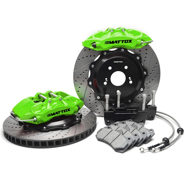 

Mattox Racing Track Big 6POT Brake Caliper 355*32mm Slotted Drilled Brake RotorFor Civil S1 EP3 2002-2005 Front 18inch