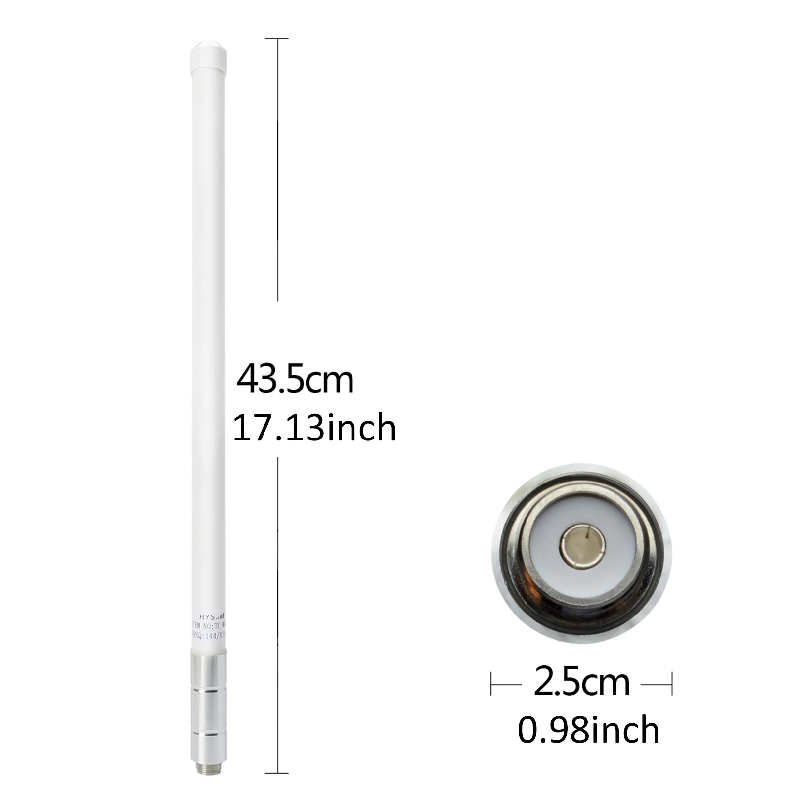 HYS Dual Band VHF/UHF Antenna 144/430MHz  SO239 Ham Radio Antenna with Mounting Bracket  For Amateur Car Mobile Radio