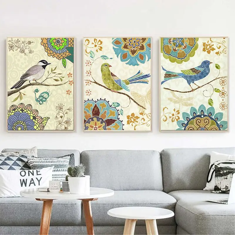 

GATYZTORY Paint By Numbers For Adults Kids Birds DIY HandPainted Oil Painting Animals Picture Home Wall Decor Gift