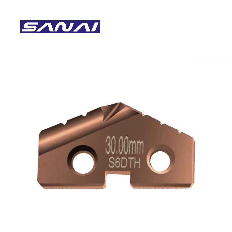 

SANAI 1pc Insert for Spade Drill CNC Carbide Insert High Speed Steel Insert S6STA S6DTH Cobalt HSS Insert S2STA S2STH