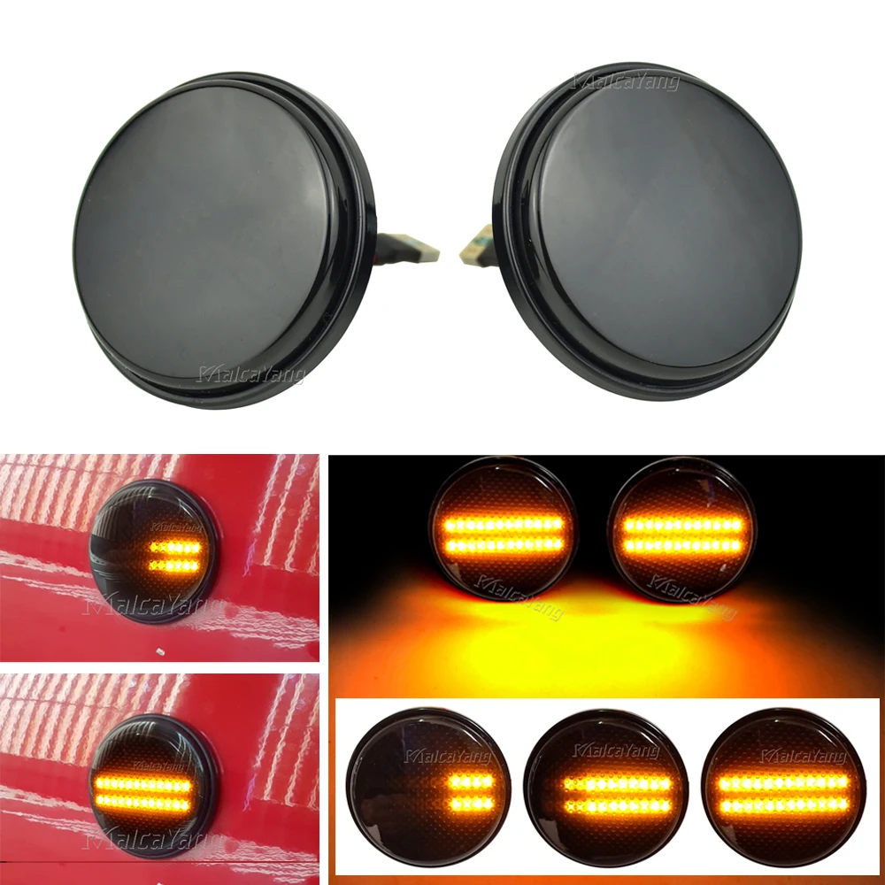 2Pcs For Mazda MX5 MX-5 MK1 MK2 MK3 Turn Signal LED Side Marker Light Repeater Lamp 1989 1999 2000 - 2013 2014 2015