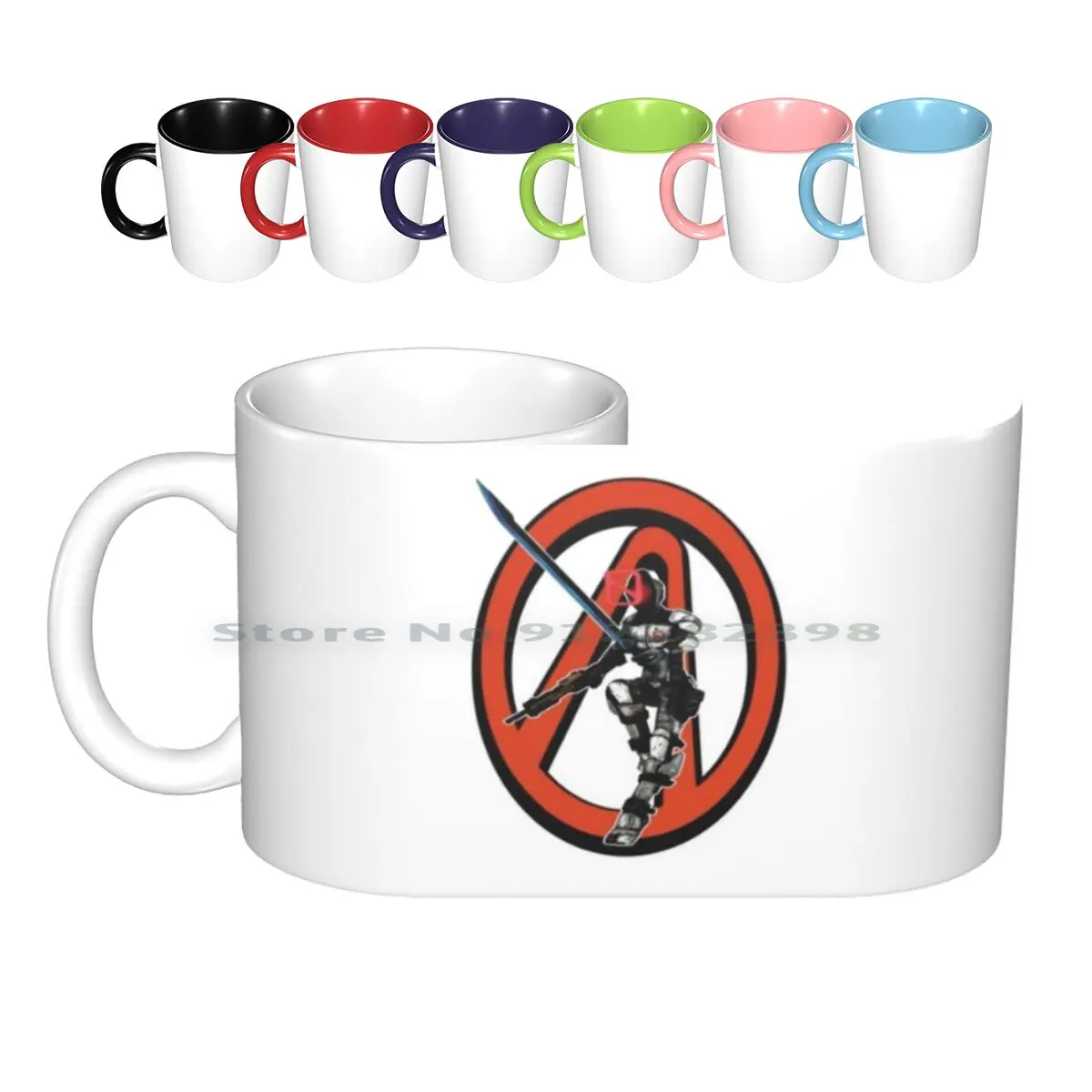 Zer0 The Assassin Ceramic Mugs Coffee Cups Milk Tea Mug Zer0 The Assassin Who Is The Target Zer0 Zero The Assassin 2 3 Gearbox