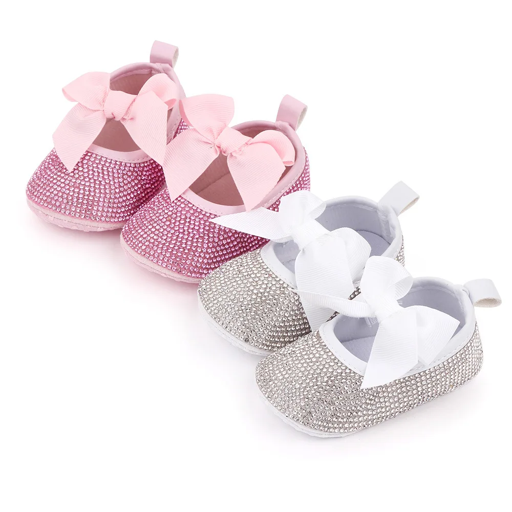 Summer New Korean Baby Girl Pearl Rhinestone Soft Bottom Toddler Princess Shoes 0-1 Year Old Infant Shoes 2584