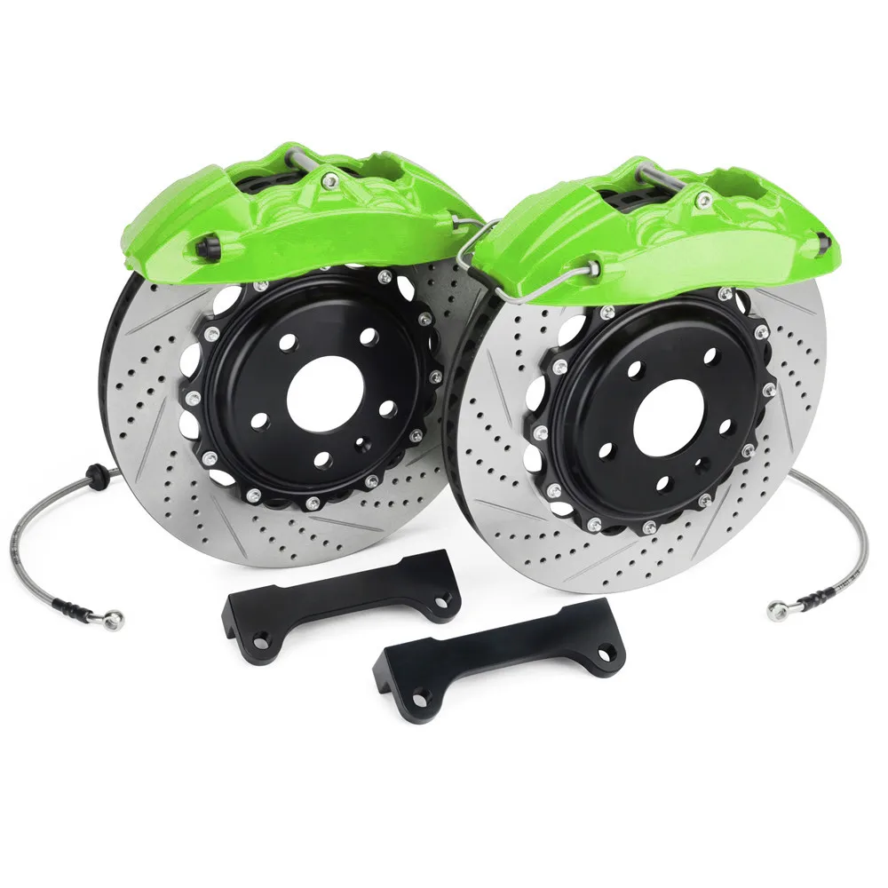 Front Big Brake Kit with 2-Piece Rotors 330x28MM  Calipers For Golf 7 Rline  R-line 18inch Wheel