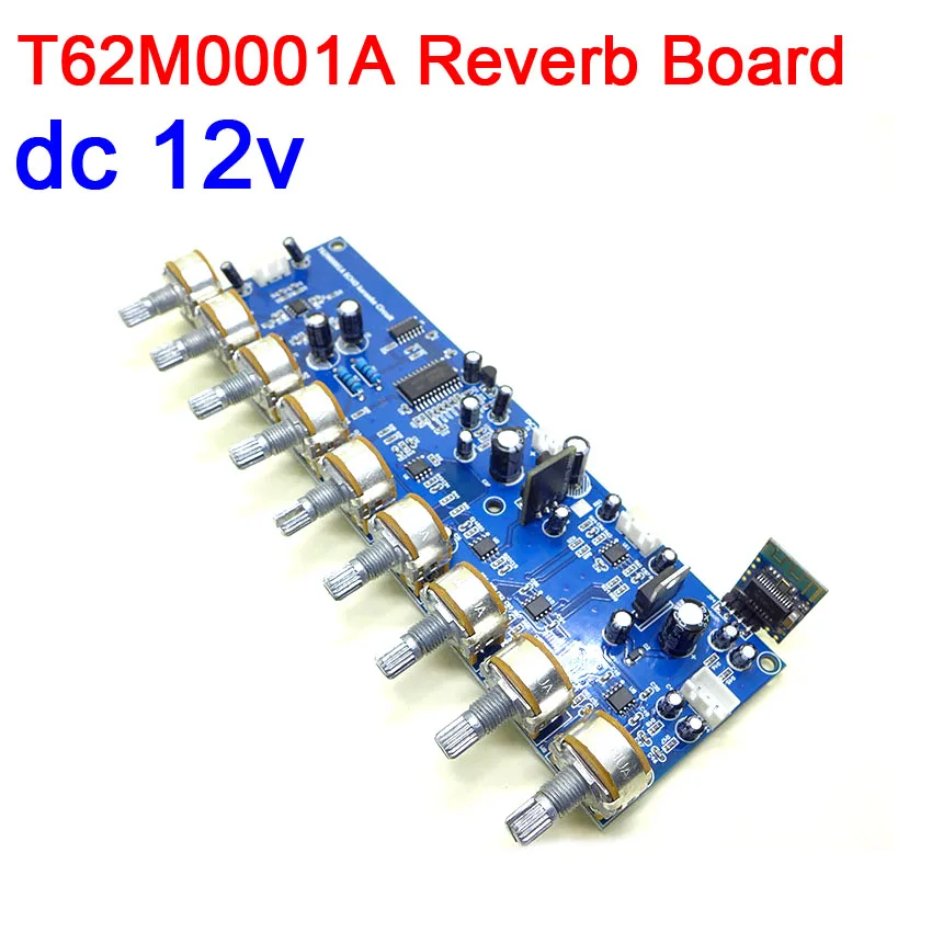 

T62M0001A Karaoke Reverb Board Tone Preamp Preamplifier Board Trebel Bass Adjustment control Stereo music amplifier Bluetooth