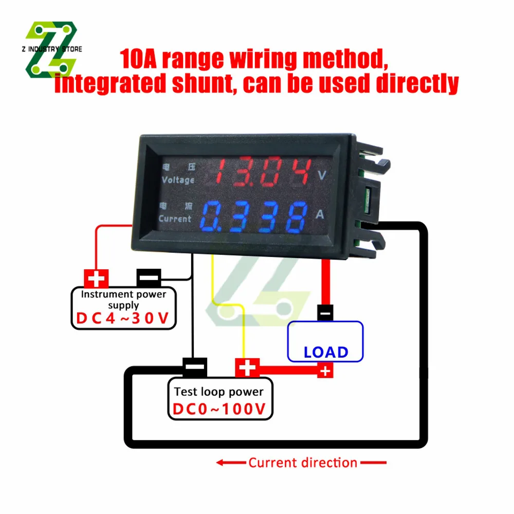 M4430 0-200V/10A Digital Voltmeter Ammeter 0.28\'\' LED Display Voltage Regulator Volt AMP Meter Tester Voltage Regulator