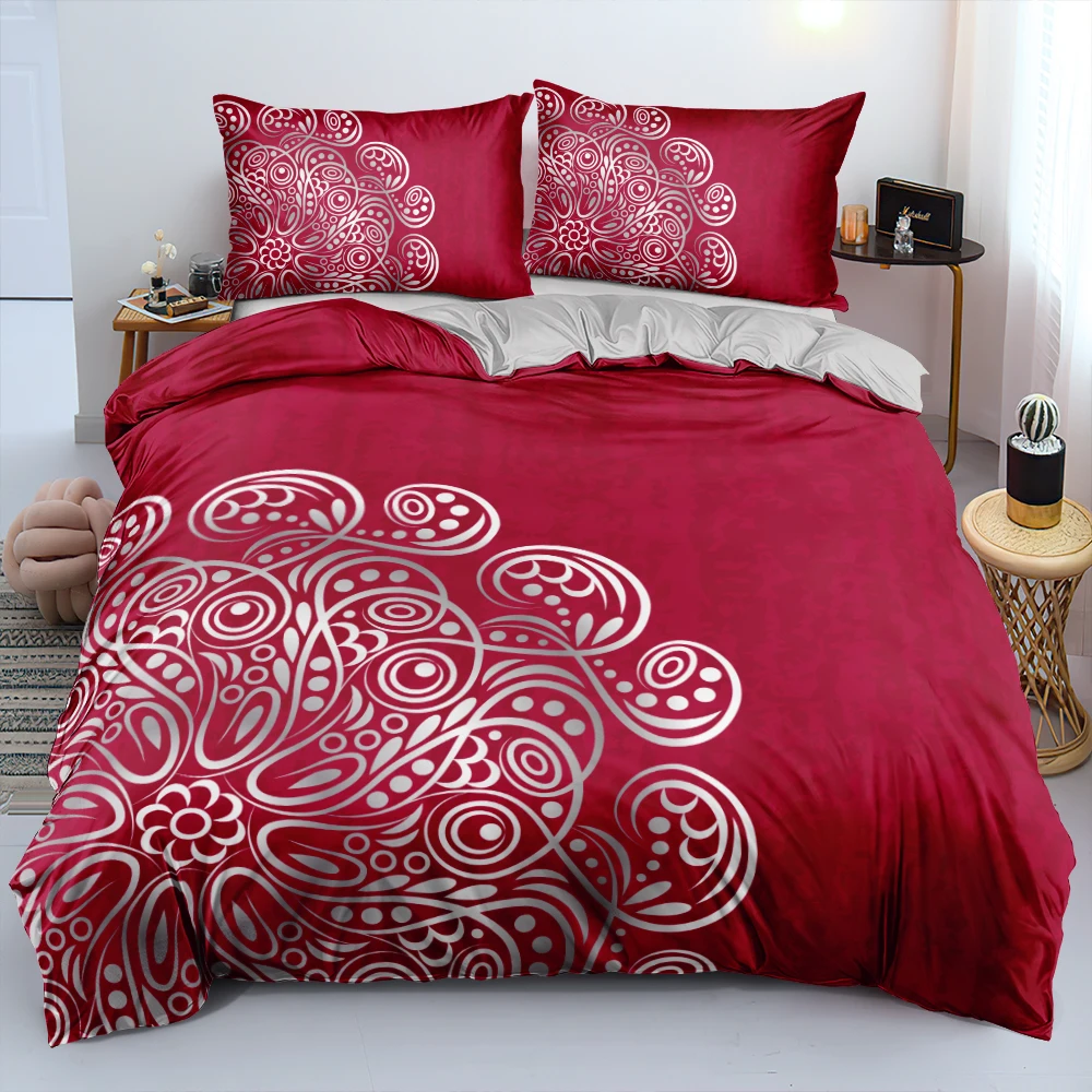 Artistic Bedding Sets Indian, Ottoman,Islamic Ethnic Duvet Cover Set Comforter/Quilt Covers Pillow Shams King Queen Full 220x240