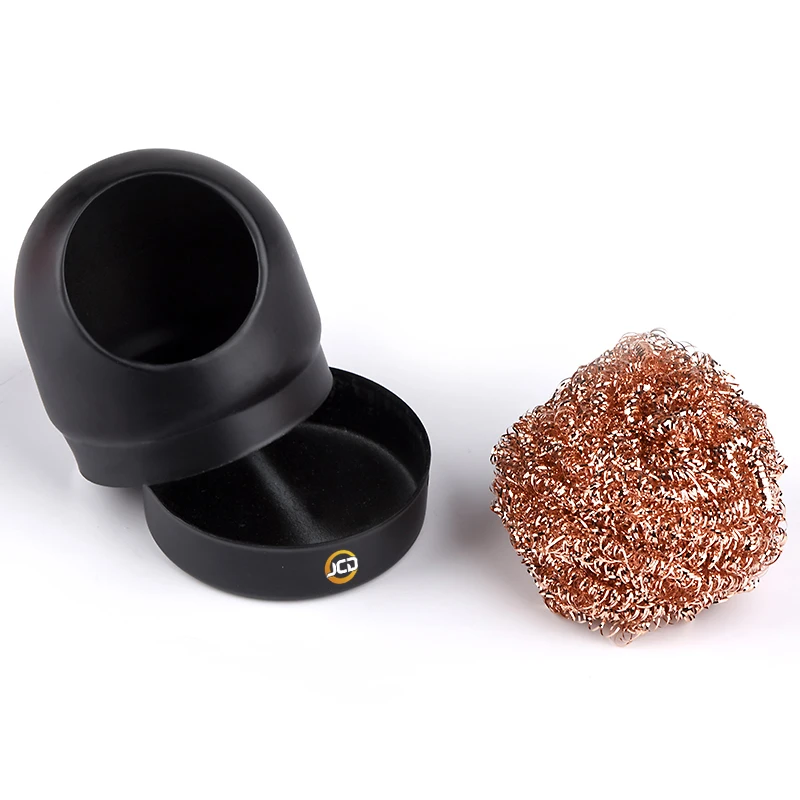 JCD-Nettoyeur de buse de soudure avec pointe de fer à souder, fil de cuivre, filtre à mailles, boule de nettoyage, boîte de scories, livres