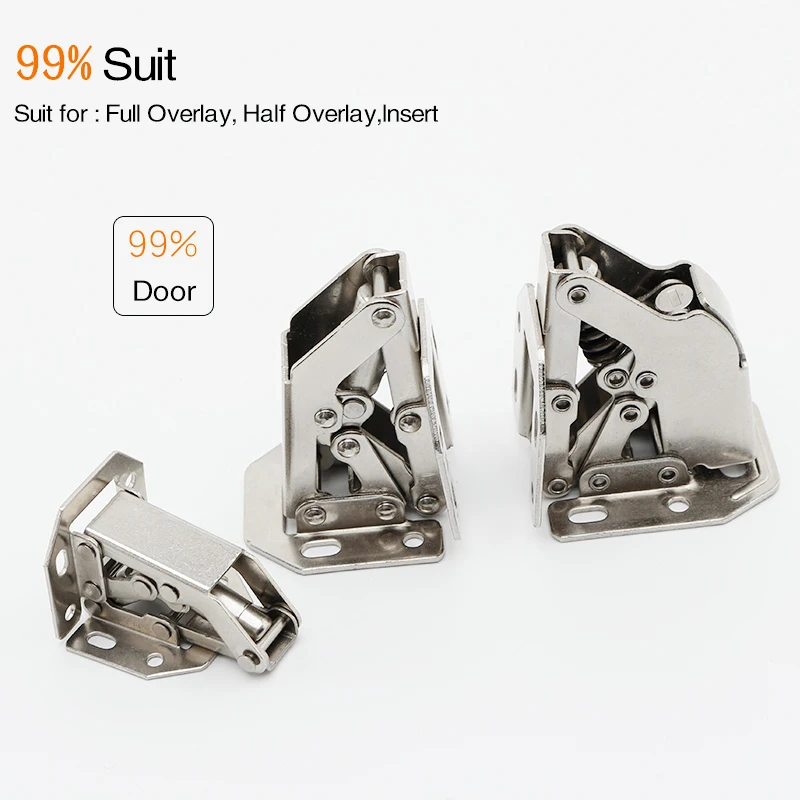 90Degree3-4Inch Not Drilling Hole Cabinet Hinge Cabinet door soft closing hinge Hydraulic buffer hinge Furniture hardware