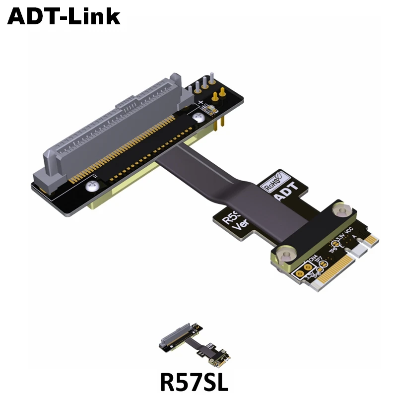 

U.2 nvme ssd до m.2 U2 до M2 key a.e. SFF-8639 wifi pcie Удлинительный кабель для intel материнской платы PCIe3.0x1 gen3 8G/bps