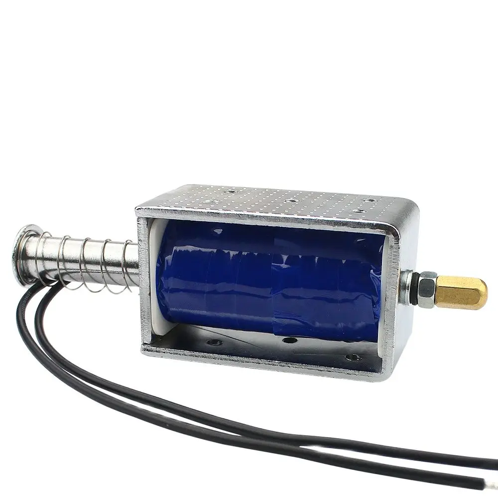 LY-1264B DC Powerful Push Pull Electromagnet 12v24v Solenoid Stroke 30mm Magnetic Coil Electric Telescopic Magnet