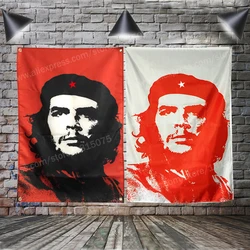 Che Guevara Cuba Flag Banner Polyester 90* 150cm Hang On The Wall 4 Grommets Custom Flag Indoor Decoration