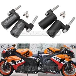 Motorcycle Black Carbon No Cut Frame Sliders Crash Falling Protection For Honda CBR1000RR CBR 1000RR 1000 RR 2006-2007