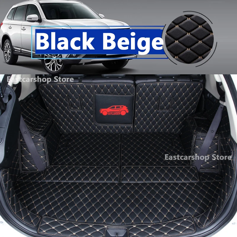 For Mitsubishi Outlander 2021 2020 Car All Inclusive Rear Trunk Mat Cargo Boot Liner Tray Waterproof Boot Luggage 2013-2018 2019