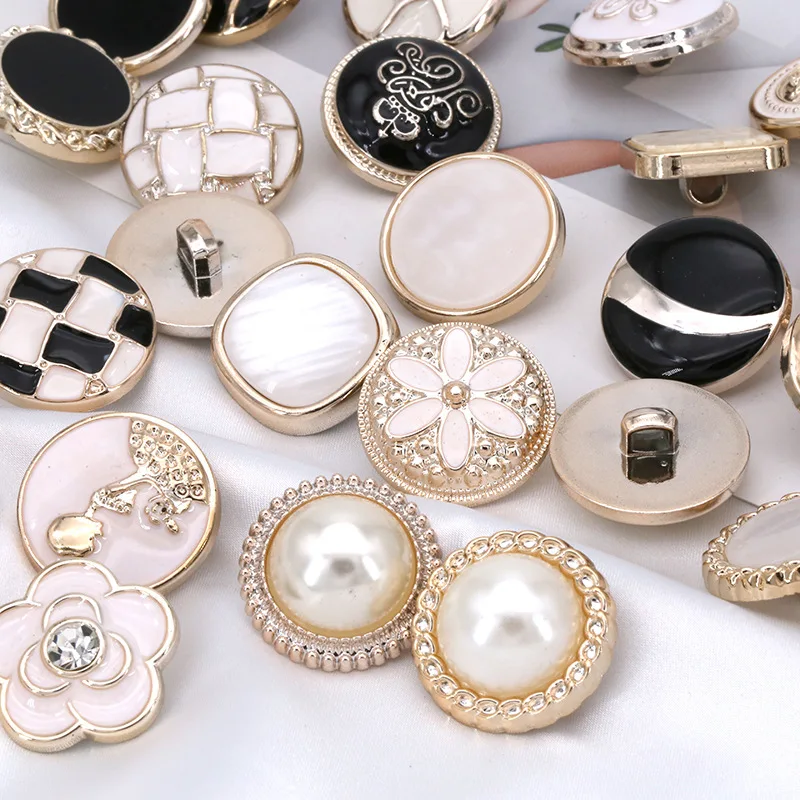 18/21/25mm Fashion Round Pearl Buttons Shirts Plastic Buttons Ladies Shirts Decorative Buckles Accessories