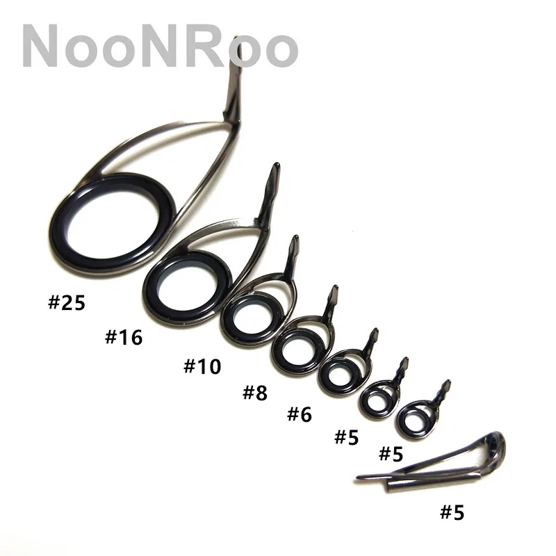 NooNRoo الغزل الصيد رود دليل عدة الفولاذ المقاوم للصدأ دليل لتقوم بها بنفسك 7.7g 8 قطعة/المجموعة