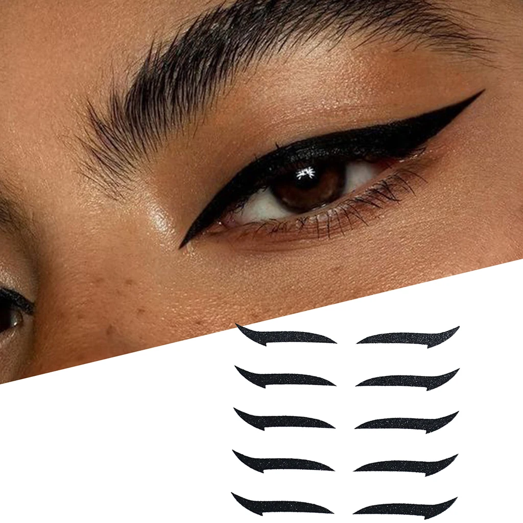 Luie Herbruikbare Eyeliner Stickers Make-Up Instant Oogschaduw Sticker Voor Dagelijks Dragen Feestjes Dans