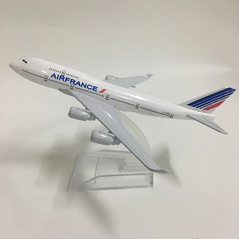 JASON TUTU-modelo de avión Boeing 747 de metal fundido a presión, 16cm, 1:400