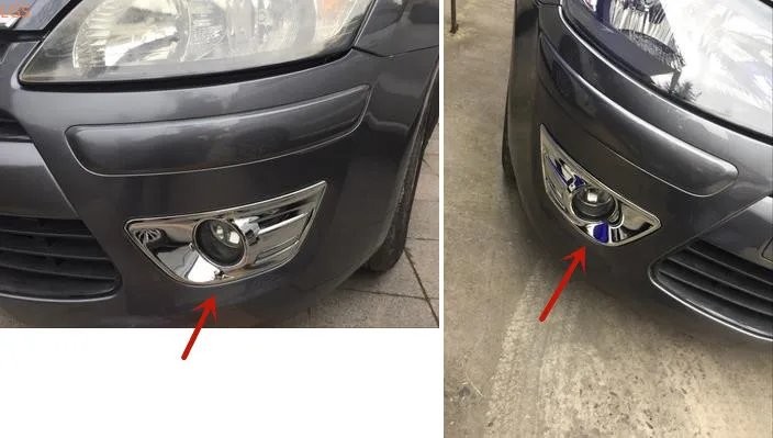 

For Citroen C-QUATRE 2008-2011 High-quality ABS Chrome Front fog lights Decorative frame Anti-scratch protection car accessories