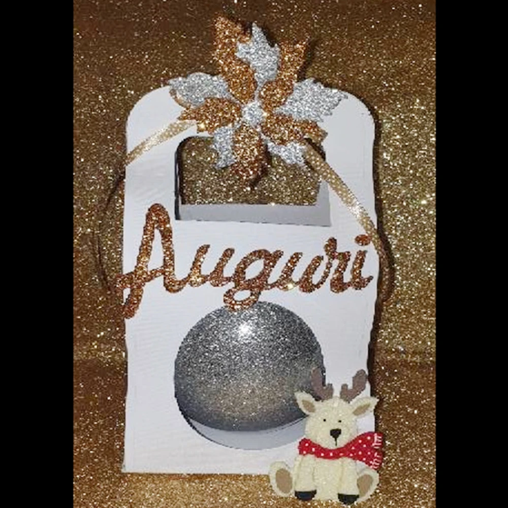 New Christmas box with the balls metal cutting die mould scrapbook decoration embossed photo album decoration card making DIY image 2