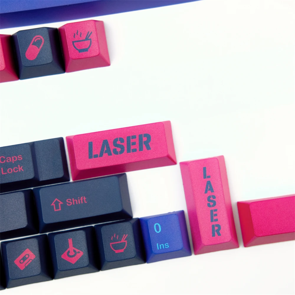 GMK Laser PBT Keycaps DYE-Sublimação Cereja Perfil 126 Teclas Para Teclado Mecânico Interruptor Transversal Ansi 60% 80% 100% Layout