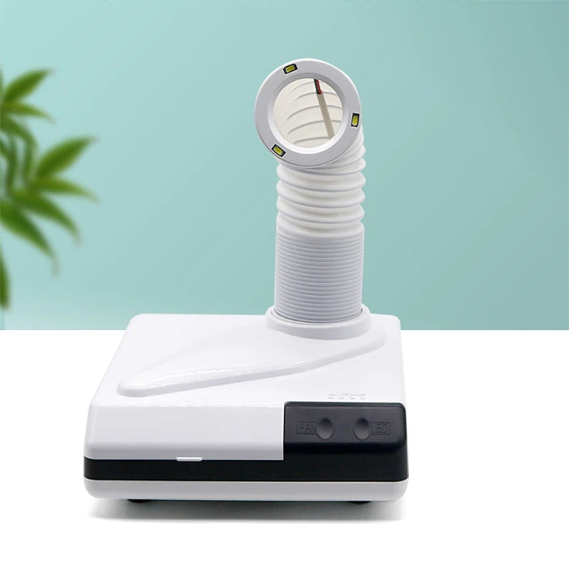 Aspirador de pó dental, máquina de moagem dentária para aspirador de pó de mesa, 60w, limpador a vácuo de mesa, iluminação auxiliar com led
