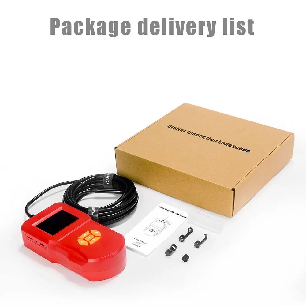 2.4 Inch IPS HD Screen Digital Detection Endoscope Industrial Household Handheld Endoscopes with LEDs