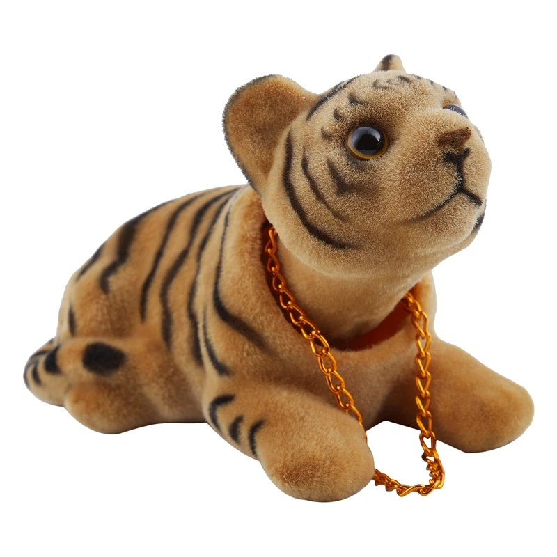 Car Bobbing Head Tiger Shape Nodding Dog Decor