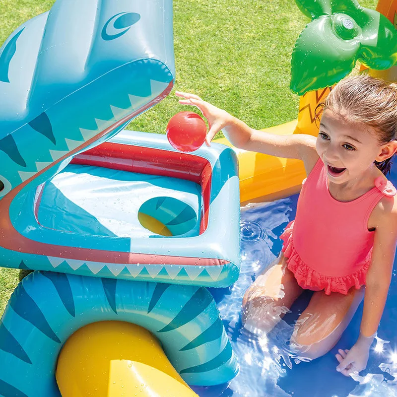 Summer Children\'s Inflatable Pool Water Slide Backyard Water Park with Slide Fun Lawn Swimming Pools For Outdoor