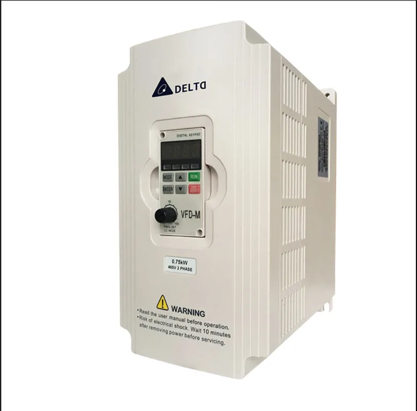 Imagem -03 - Inversor Delta Vfd015m21a 04kw 0. 75kw 15kw Frequência de Saída 0.1400hz Frequência de Carga até 15khz Novo