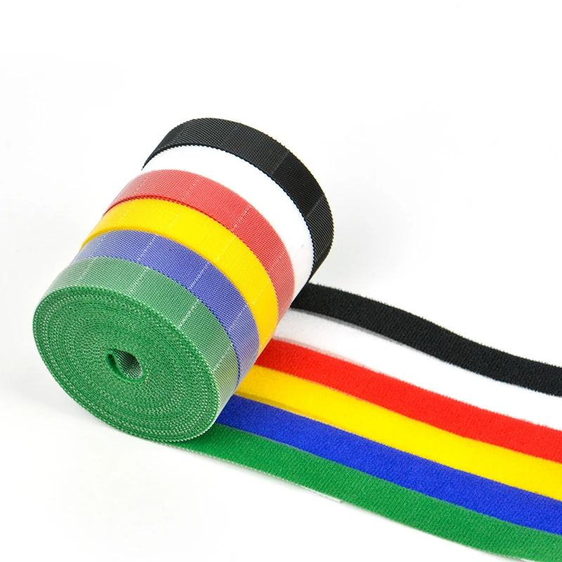 Hand Tear Self-Adhesive Strap Wire Storage Cable Tie  Tape  Reusable Cable Plant Fixed Binding Belt 1M/Roll 15mm