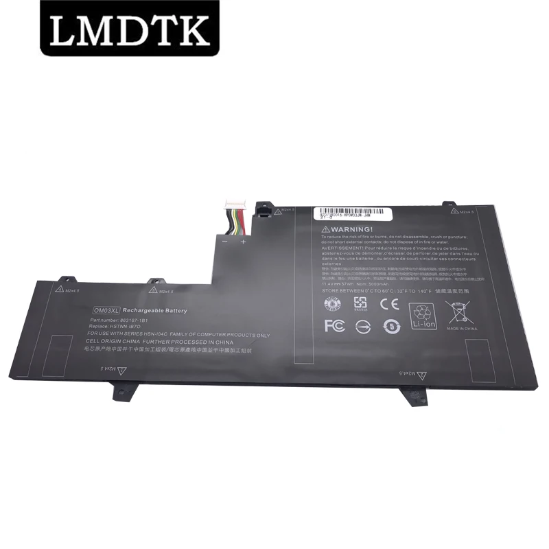 

LMDTK New OM03XL Laptop Battery For HP Elitebook x360 1030 G2 Series HSTNN-IB7O IB70 HSN-I04C 863167-171 863167-1B1