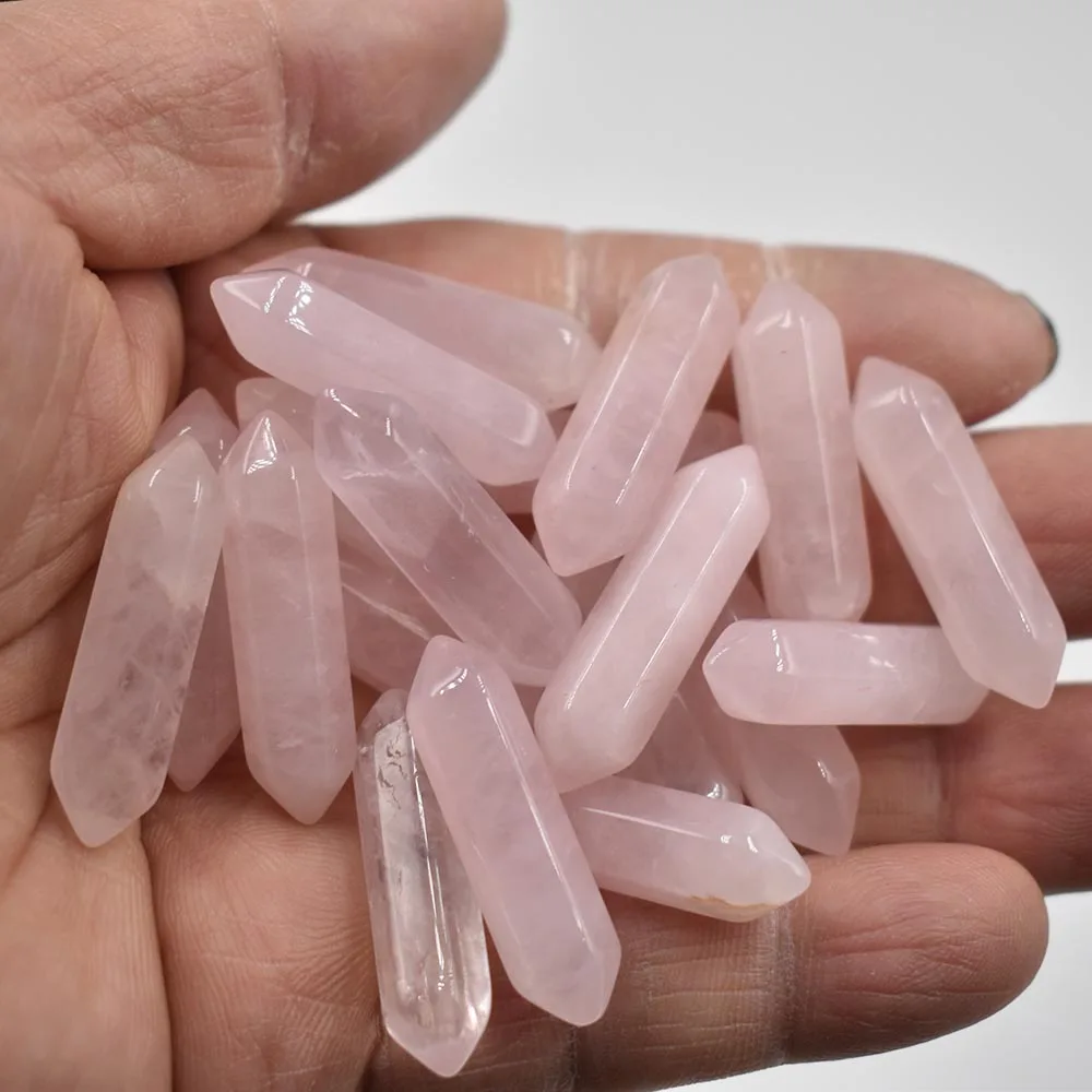 Neue Mode, gute Qualität, Naturstein Amethyst-Säulenanhänger ohne Loch, Schmuckzubehör, 24 Stück/Los, Großhandel, kostenloser Versand. – Detail 2