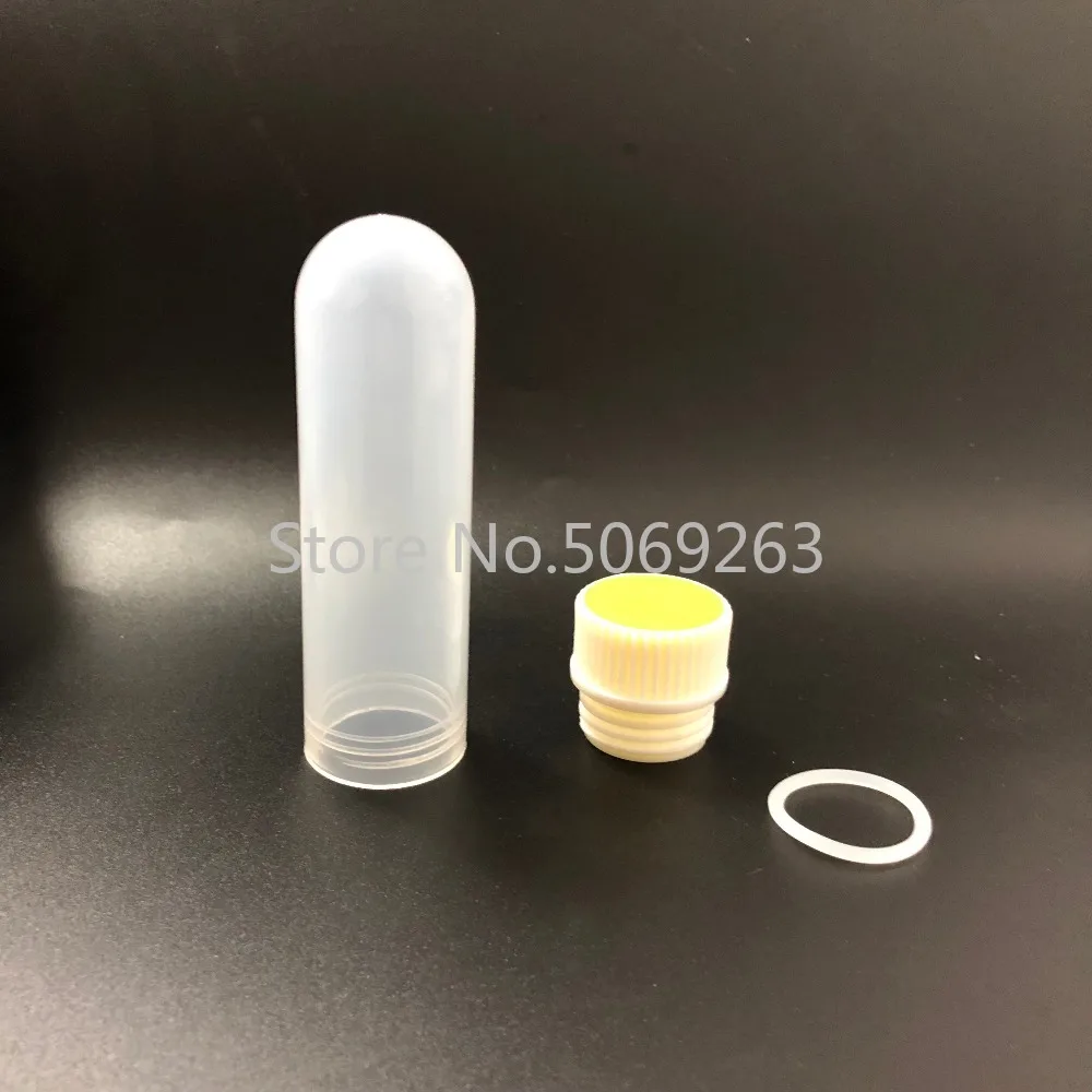 10pcs/lot 30ml Plastic Tube Inner Spiral Cover with Silicone Gasket Flesjes Plastic Centrifuge Tube Sample Tube Vial